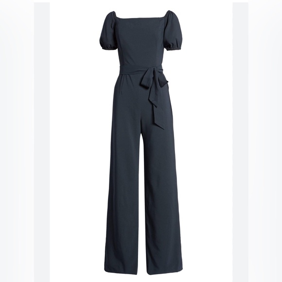 Black Lilly Pulitzer Jada Off The Shoulder Jumpsuit Romper - Picture 8 of 9